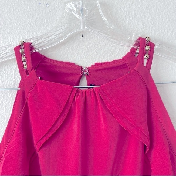 WHITE HOUSE BLACK MARKET  Pink Bead-Detail  Tank Sleeveless Blouse size XSP - Picture 6 of 6